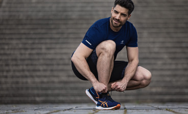 Blog Aspekte Wahl Laufschuhe: Läufer mit Asics Laufschuhen