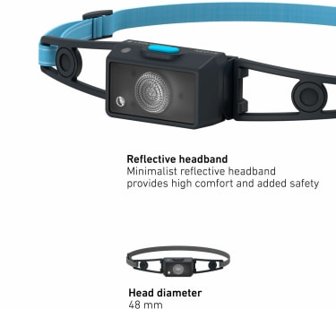 Led Lenser Neo 1 R fejlámpa, max. 250 lumen, súly: 39 g akkuval
