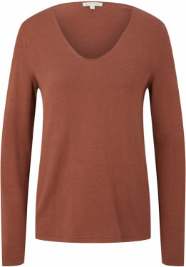 Basic V-Neck női pulóver