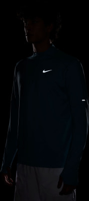 Nike Element langarm Laufshirt mit Halfzip
