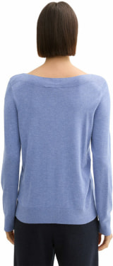 TOM TAILOR Knit Boatneck Női pulóver
